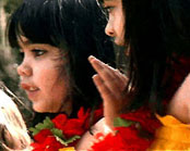 Children from Aunty Kaui's halau (dance school).