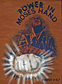 Power in Moses Hand